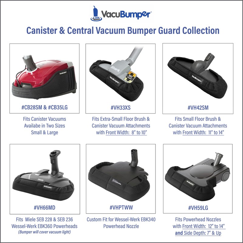 VacuBumper - Bumper Guard for Vacuum Floor Brush - Available