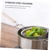 LABRIMP Stainless Steel Skimmer Spoon with Long Handle Strainer for