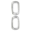 Pair Side LED Marker Light Covers Chrome Bezels Waterproof Heat