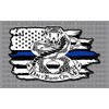 Police Thin Blue Line Tread On Me Gadsden Rattlesnake American
