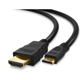 BRENDAZ Cable HDMI Mini HDMI a HDMI, cable conector mini HDMI (C) compatible con Nikon D3300 D3200 D5300 D5600 D7000 D7100 D7200 D3 D300s D3x DSLR. (15 pies)