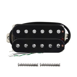 FLEOR Alnico 5 HSS Single-Coil+Humbucker Pickup Neck+Middle+Bridge Pickup（14-15K）Set, Black