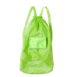 [pkpohs] Ball Bag, Choose Size, Color, Mesh, Knapsack, Ball Holder, Soccer, Basketball, Ball Bag (Green, M)