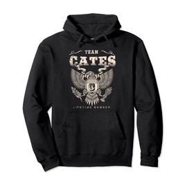 Team Cates Family Name Lifetime Member Pullover Hoodie