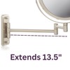 JERDON 8-Inch Two-Sided Swivel Wall Mount Mirror - Makeup Mirror