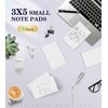 Notepads 3x5, 6 Pack Small Note Pads, Server Note Pad,