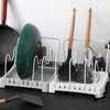 Multifunction Standing Cutting Board Storage Rack Pan Pot Lid Stand