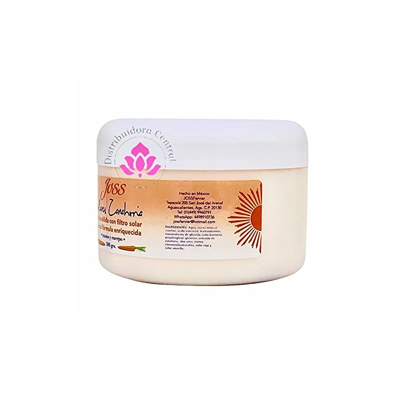 Crema Solida Solares Zanahoria JOSS Fervier 500grs.
