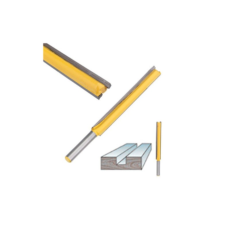 FEVERWORK 1/4 Inch Shank Extra Long Straight Router Bit Woodworking