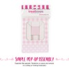 Anniversary House 3-pack Pink Treat Boxes, Gingham and Polka Dot