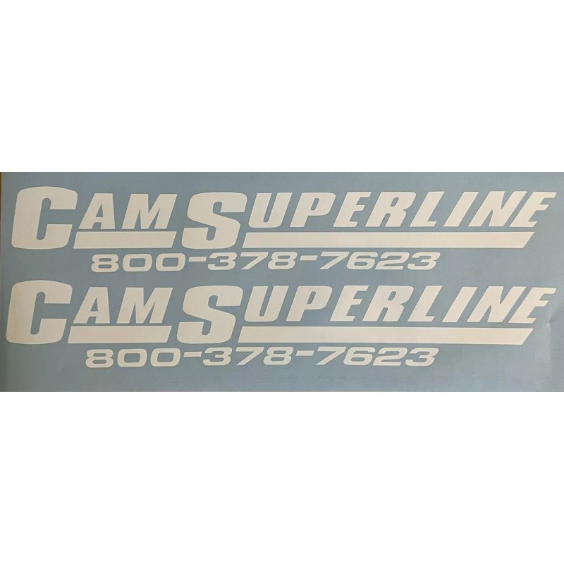 Cam Superline Trailer Replacement 22” Stickers (set Of 2) Older