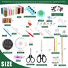 Keadic 216Pcs Portable Mini Sewing Kit with Case Contains 41
