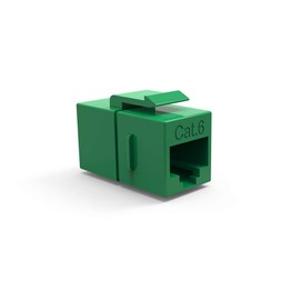 ACCL Cat.6 Inline Coupler w/Keystone Latch Green, 10 Pack