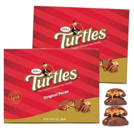 Milk Chocolate Pecan Caramel Nut Cluster Two (4.6 oz) Boxes | Crisp premium pecans & creamy caramel | Luscious milk chocolate | Perfect for Holidays, Birthdays Gift Snack | Gooey, Nutty Chocolate