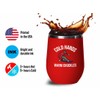 Snowboarding Red Edition Wine Tumbler 12oz - Cold hands -