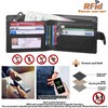 STARHIDE Mens RFID Blocking Slim Wallet Genuine VT Leather Billfold