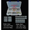 DARUITE Plastic Organizer Box Small Clear Storage Containers with Lid