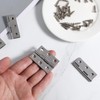 12 Set Stainless Steel Hinges, Small Hinges Folding Hinge with