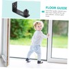 TEHAUX Sliding Door Floor Guide Swing Stop for Barn Doors