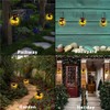 Solar Flame Lantern Lights Flickering Flames Outdoor Solar Lights Hanging