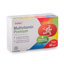 Dr.Max Multivitamin Premium, Multivitamin and Multimineral Supplement 60 Tablets for Adults, Fights Tiredness and Fatigue, Supplement for Energy, Support and Cognitive Functions
