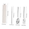 Gatuida 1 Set Set Bamboo Cutlery Set Serving Utensils Reusable