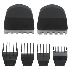 XSPANDER Updated 8685, 8655, 8663, 8685-1701 Hair Clipper Replacement Snap-on Blades with Cutting Guide Combs Set Fit for Wahl Peanut Hair Trimmer #2068-300,Black