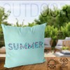 VOID Summer Pool Party Turquoise Cushion Cover Polyester Easter Outdoor