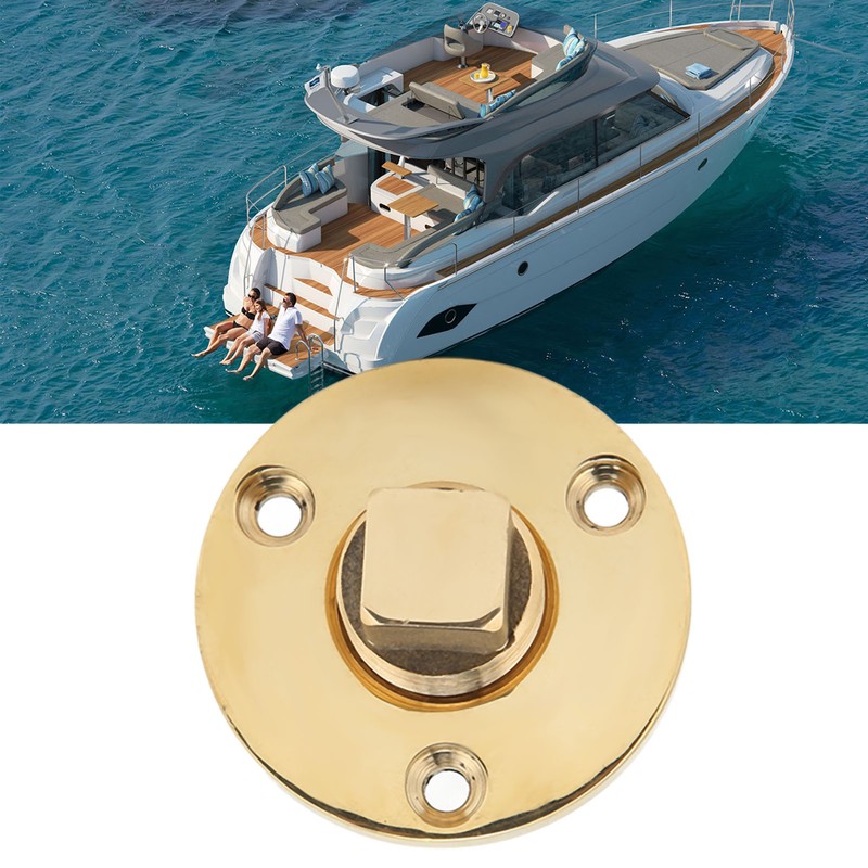 Marine Drain Plug Kit 25mm/1in Mounting Hole Bronze Mirror Polished