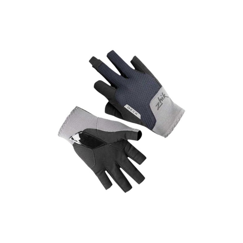 Zhik Half Finger Deck Sailing Gloves - Grey - Easy