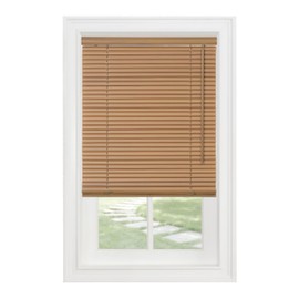 Sunshine Cordless 1" Light Filtering Mini Blind 24x64 - Woodtone