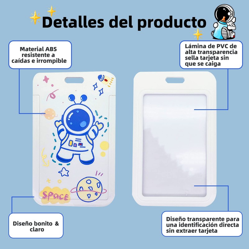 KIWOP Porta Gafete, Porta Credencial, Impermeable y a Prueba de