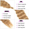 ZRQ 30 Inch Ocean Wave Crochet Hair 3Packs Light Brown