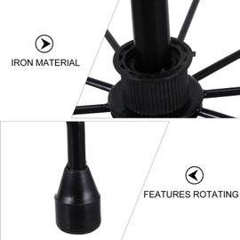 Zerodeko 1PC 3- Tier Hat Display Rack Stand, Metal Retail Display Stand Hat Cap Organizer Standing Hat Hooks Rotating Display Rack Stand