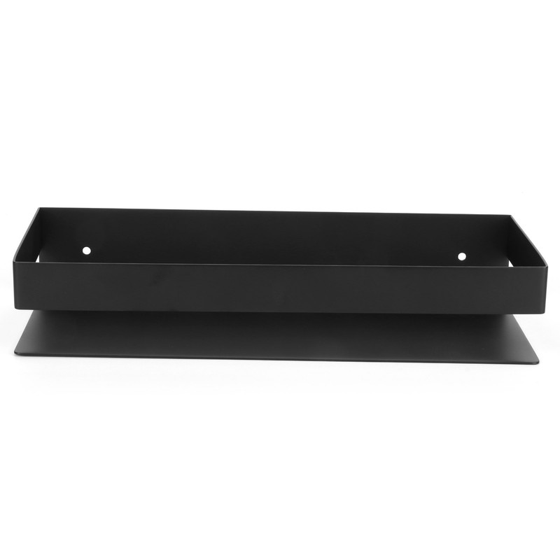 30cm Matt Black Shelf Stainless Steel Bathroom Shelf Kitchen Storage