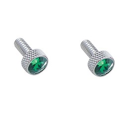 2 Pack Dash Panel Screws for 1987-2000 Peterbilt Green Jewel Chrome 3/4" Tall