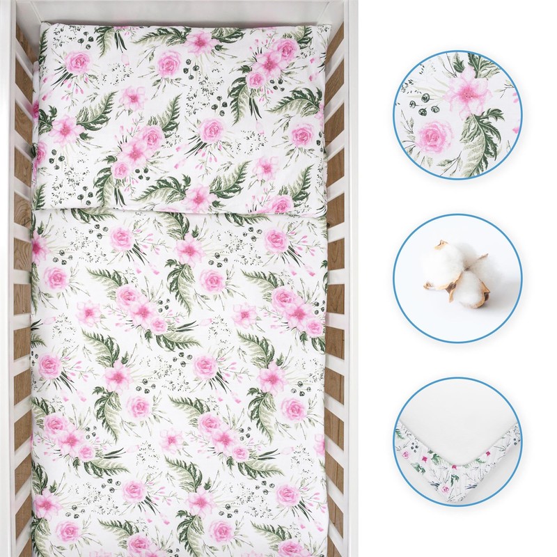 3 piece set Duvet Cover Pillowcase and Fitted Sheet for