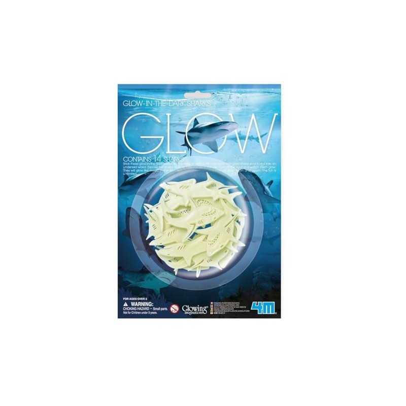 4M 405940 Glow Sharks, Multi Colour