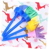 Lurrose 8pcs Paint Brushes Sponges Kids Paint Roller Brayer Sponge