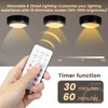 Totahow RGBW Color Changing Puck Lights with Wireless Remote -