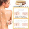 2 Pcs Dry Brushing Body Brush,Natural Bristle Exfoliating Body Scrubbers
