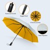 TechRise Umbrella Windproof Travel Umbrella: 10 Ribs Automatic Compact Strong