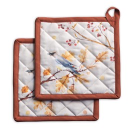 Maison d'Hermine Oven Gloves and Pot Holders Christmas Set