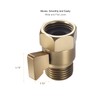 ChuangTim Brushed Gold Shower Head Shut Off Valve, 1/2" NPT