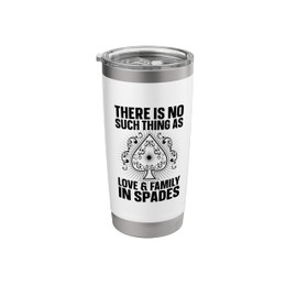 Best Spades Design For Men Women Card Game Spades Player Stainless Steel Insulated Tumbler