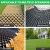2-3-4 Inch Depth Geogrid Gravel Grid,9x17 FT HDPE Geo Cell