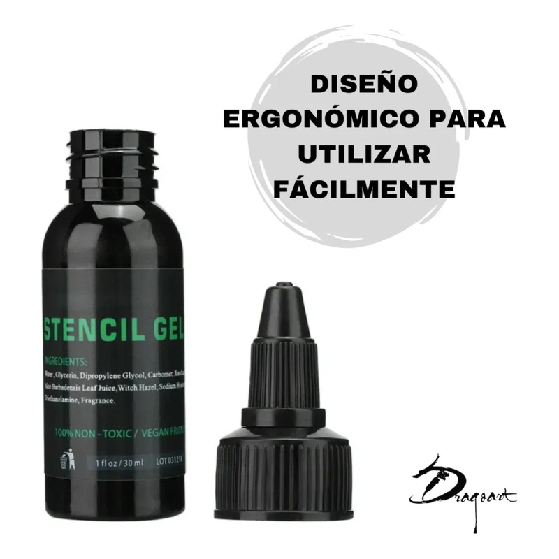 Pega Stencil Gel Hectográfico Para Tatuaje 60 Ml