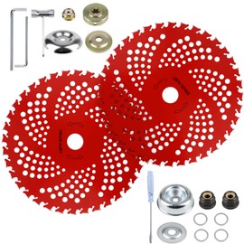 9" x 36 Teeth Carbide Tipped Cutter Blades for String Trimmer, Weed Eater, Weed Wacker, Brush Cutter, Compatible with Husqvarna, Stihl, Fsx, Ego and More（2 Pack）