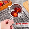 Cabilock Hot Pot Mesh Net Colander Practical Hanging Strainer for