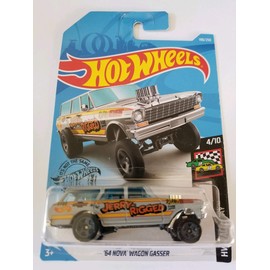 Hot Wheels 2019 Hw Race Day '64 Nova Wagon Gasser, 198/250 Gray